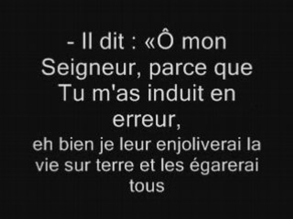 Iblis satan chaytane qu'allah le maudit