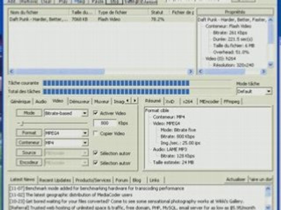 Tutos media encoder