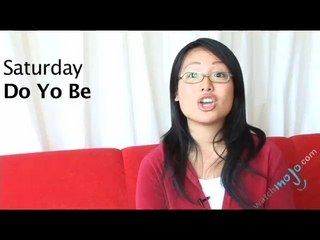 Language Translations - How To Say In Japanese: Saturday
