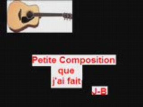 ma composition a la guitare