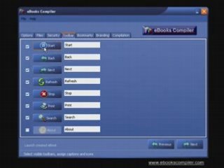 eBooks Compiler Toolbar