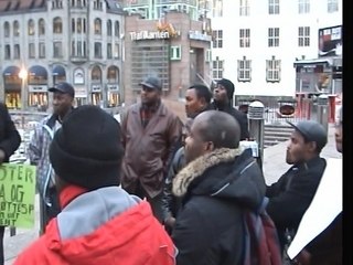 7 NOVEMBRE 2008 MANIFESTATION  A OSLO CONTRE NKUNDA QUI TUE ET A l'EST DE LA RDC 1ER PARTIE