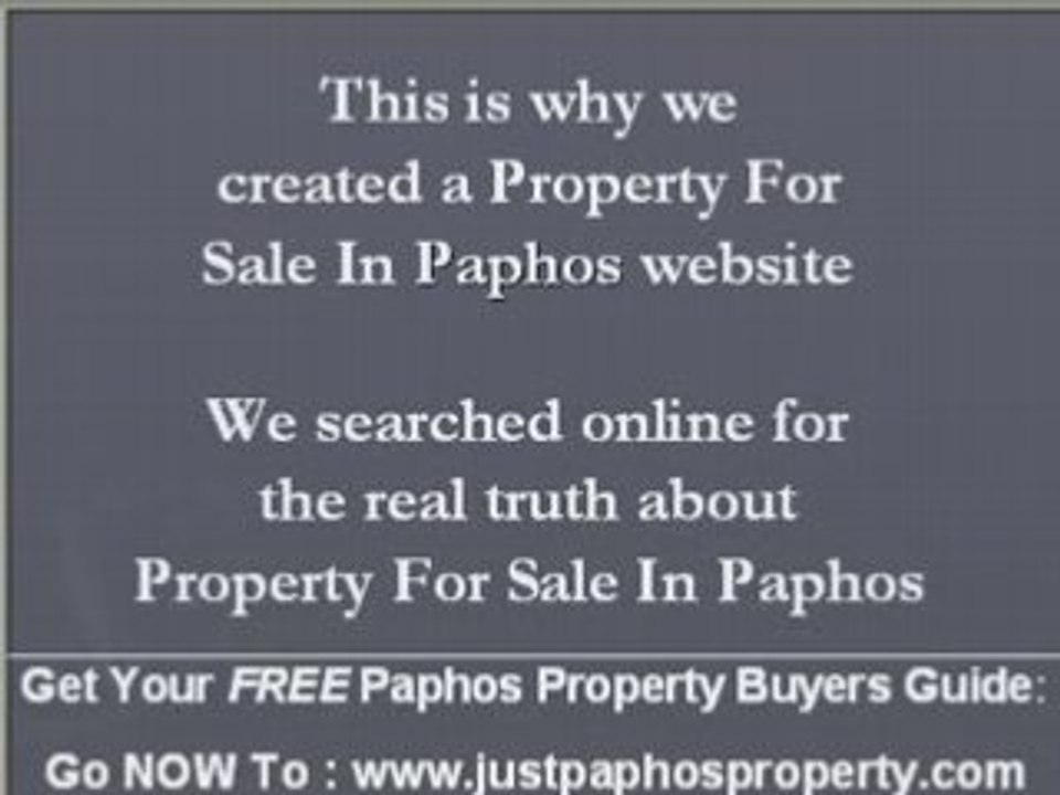 Property For Sale Paphos