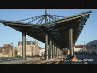 Arrivée du tramway de Valenciennes à Denain