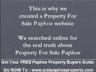 Property For Sale In Paphos