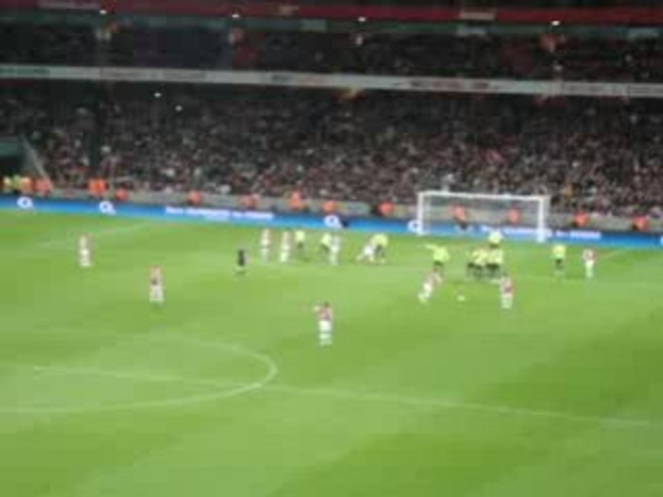 Arsenal- Wigan: coup franc Ramsey