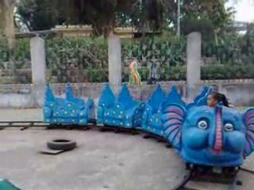 Shreya & Friend in Train in Ahmedabad Zoo