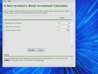 Stock Market For Beginners Calculator