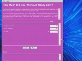 MonaVie Scam or Not Calculator