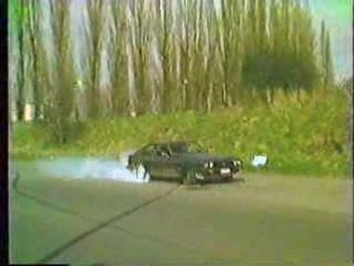 ford capri 2.8i burnout drift