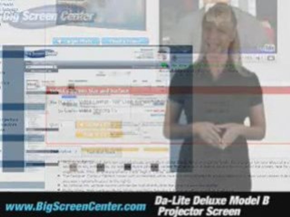 Da-Lite Deluxe Model B Projector Screen