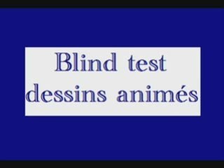 Blind test dessins animés