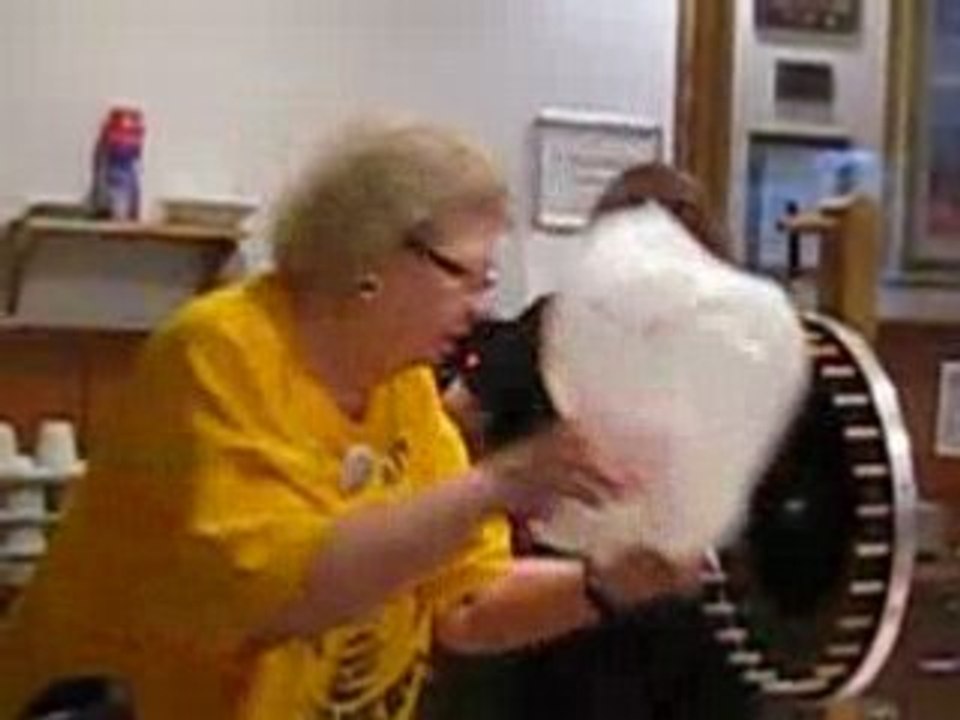 See Marge The Meat Lady in Action
