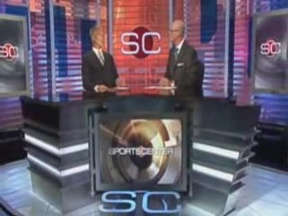 Disaster on ESPN's Sportscenter Set