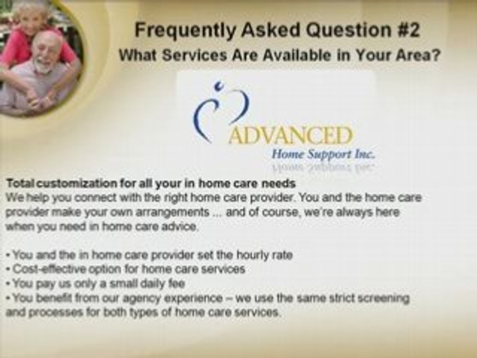 FAQ 2  Elder Care Washington DC Metro