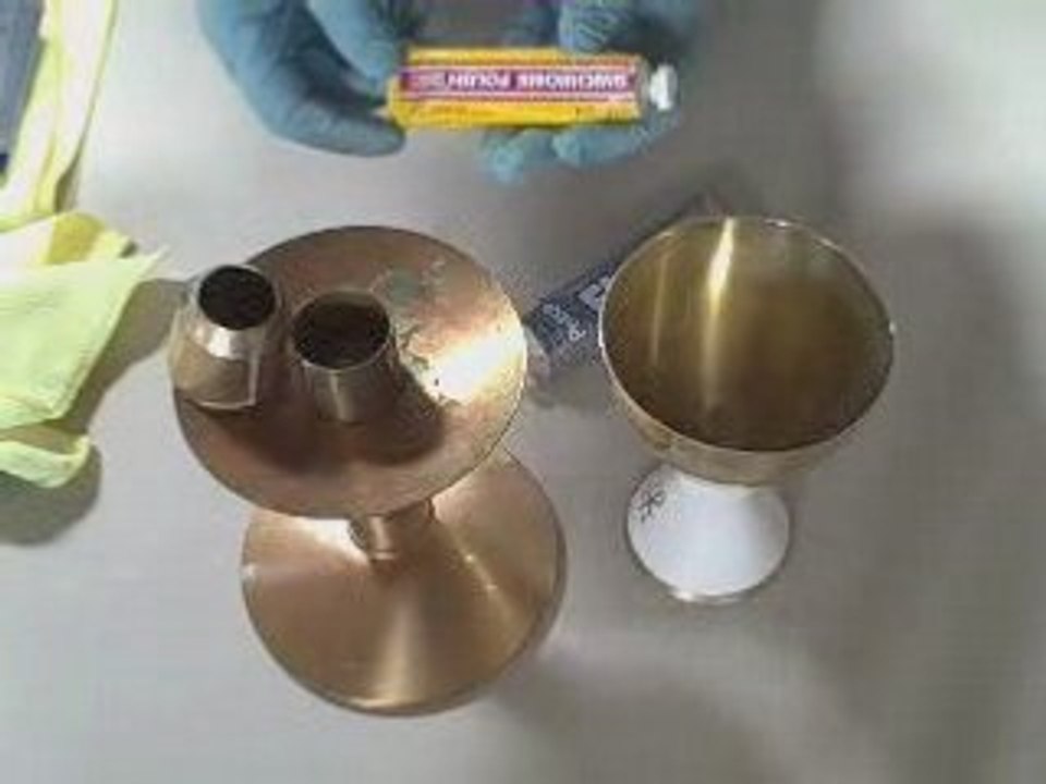 How to Polish Church Appointments - Chalice and Candle Stick