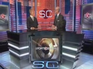 Disaster on ESPN's Sportscenter Set