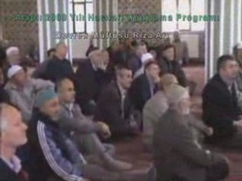 Alaplı hacılarını uğurlama Devrek Müftüsü