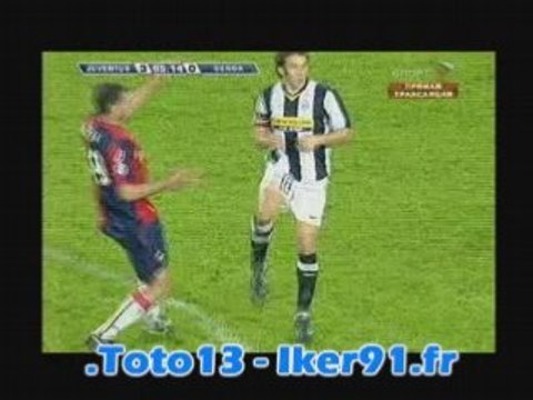 JUVENTUS TURIN - GENOA 3-0 BUT IAQUINTA