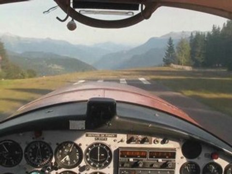 Take-off and landing at Meribel and Courchevel