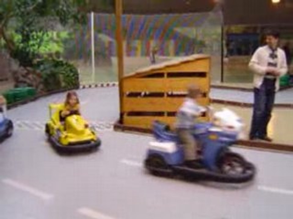 Course effrenée de voitures