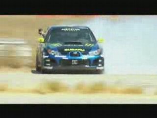 ken block s'entraine au gymkhana