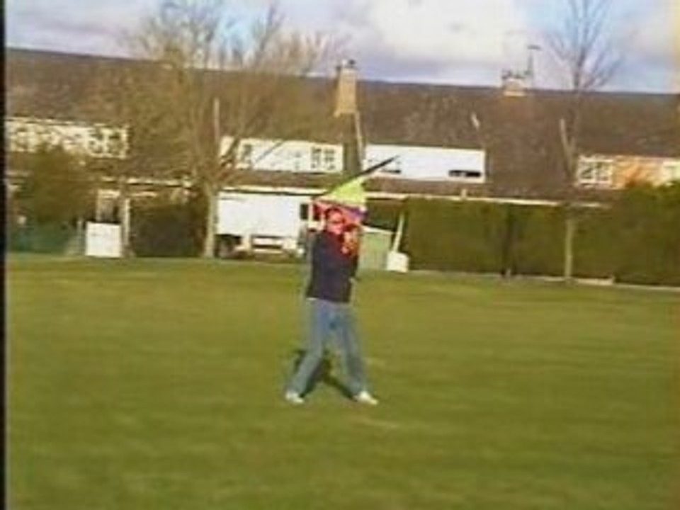 Kite right into the head !!!