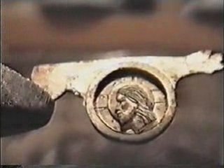 CHRIST HEAD MINIATURE - Hand engraved