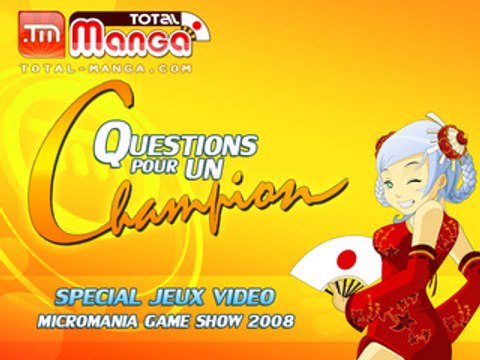 Questions pour un Champion Spécial Jeux Vidéo MGS 2008