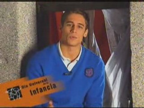 Martín Rivas en la campaña del Día Universal de la Infancia