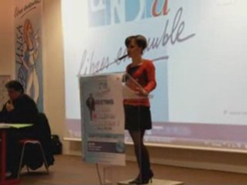 Meeting d'Alain OLIVE / Dijon / Intervention de Karine MILLE