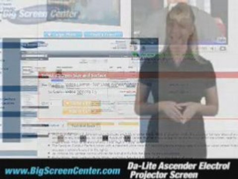 Da-Lite Ascender Electrol Projector Screen