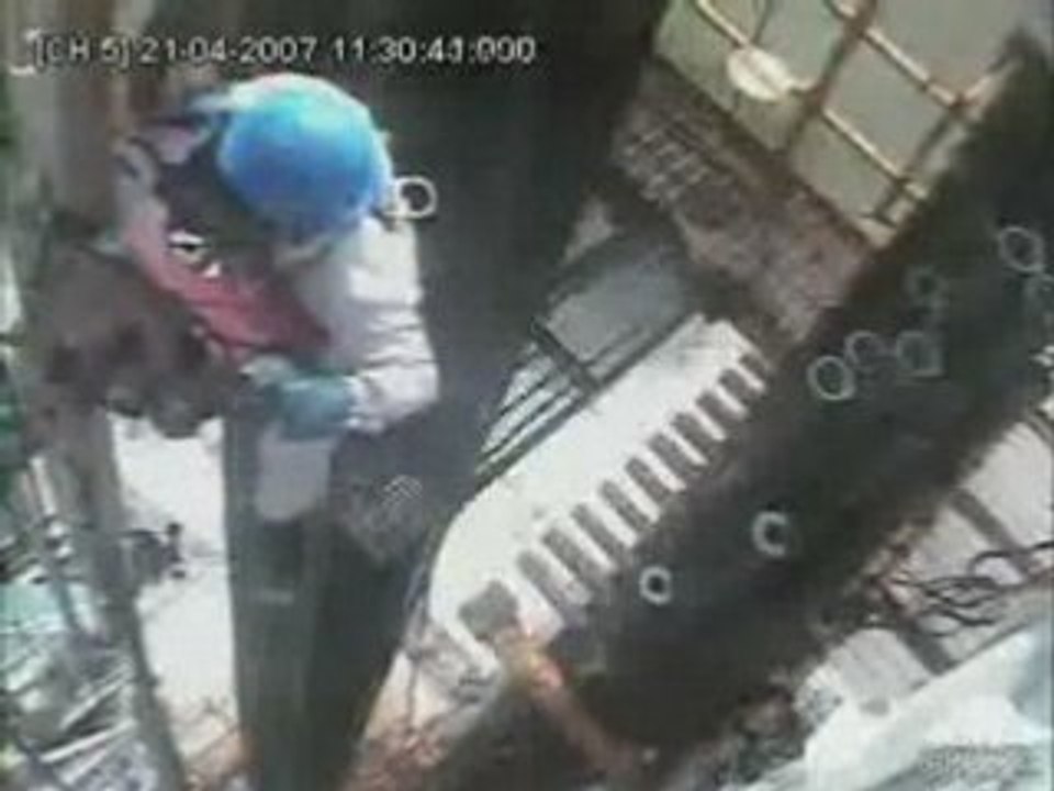 Lucky Oil Man Nearly Falls To Death