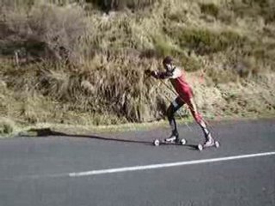 Rollerski montée du col Croix Morand  2008