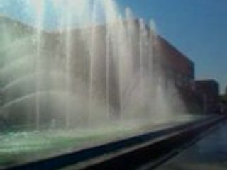 Fuentes frente al Hospicio Cabañas en Guadalajara, Jalisco
