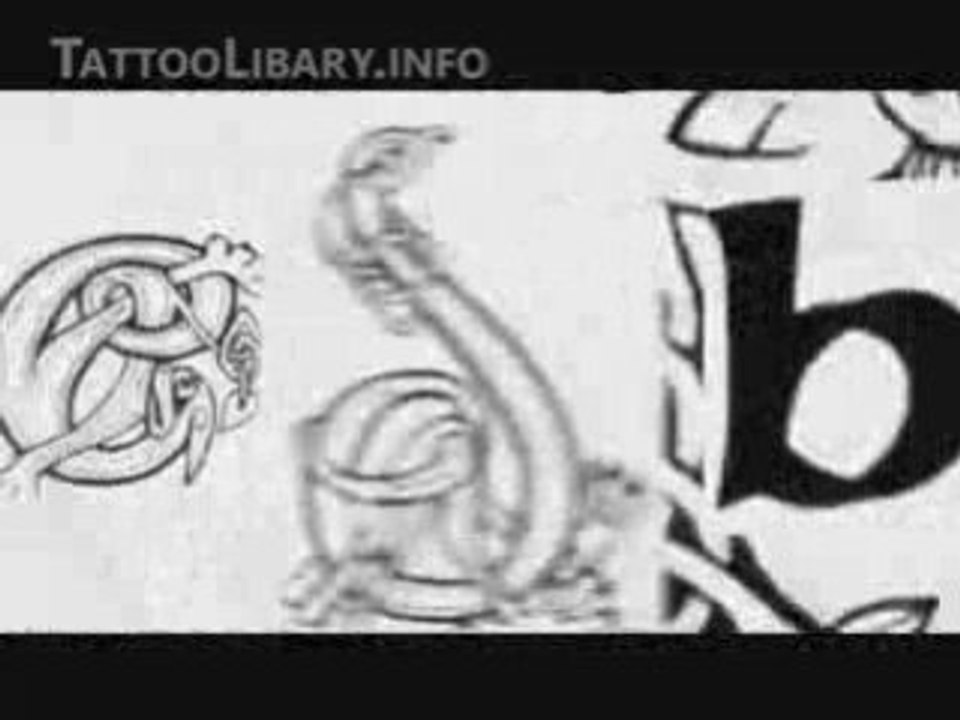 Celtic Lettering Tattoo