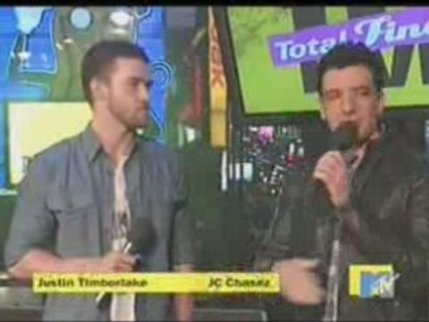 Justin Timberlake & JC Chasez au TRL Total Finale