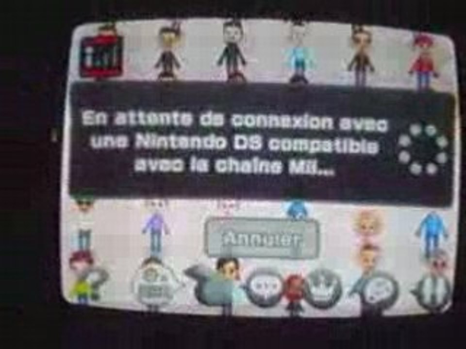 DS - Wii via chaîne Mii