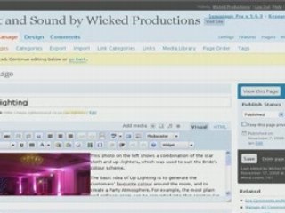 Using Wordpress as a CMS