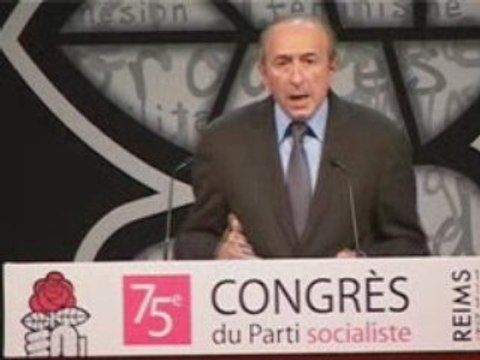 Gérard Collomb au congrès de Reims