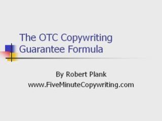 OTC Copywriting Guarantee Formula