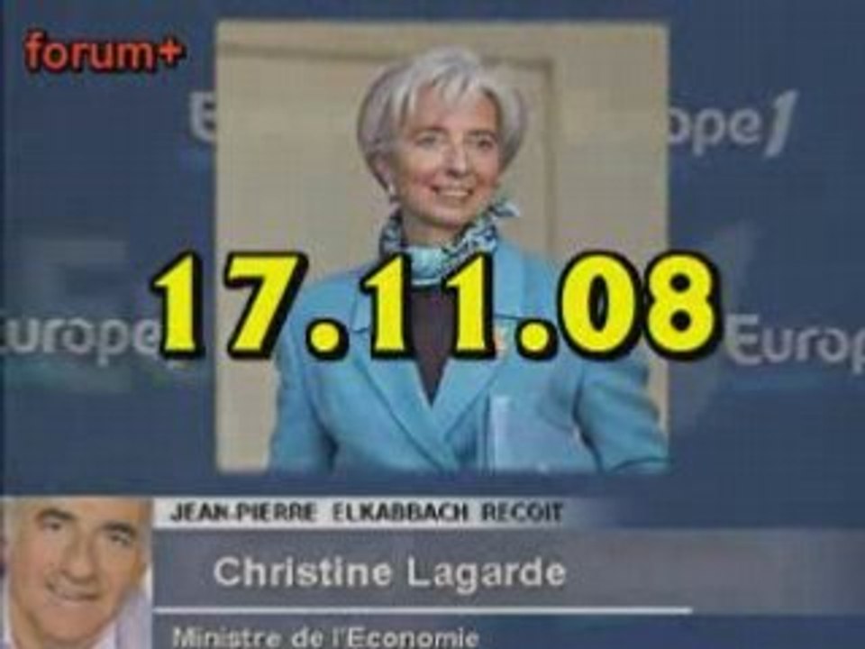 ITW de Christine Lagarde (17.11.08)
