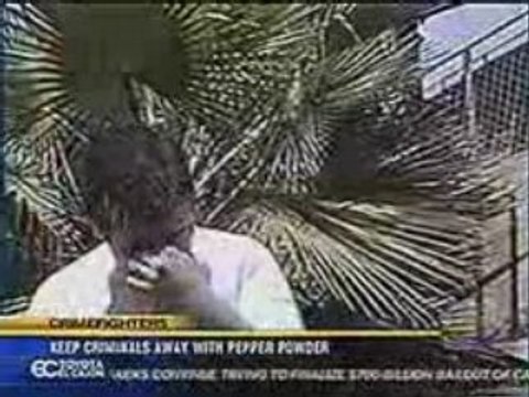 College Person Hit by Hot Pepper Blast from the New HotShot