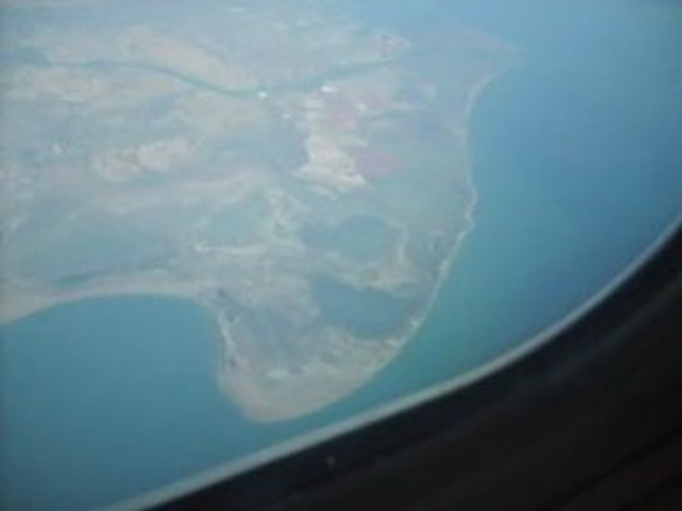 survoler La cote française abord d'un avion air algerie