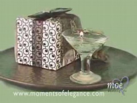 Martini Glass Gel Candle Wedding Favors