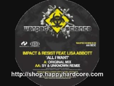 happy hardcore Impact Resist All I Want Sy Unknown WARPED030