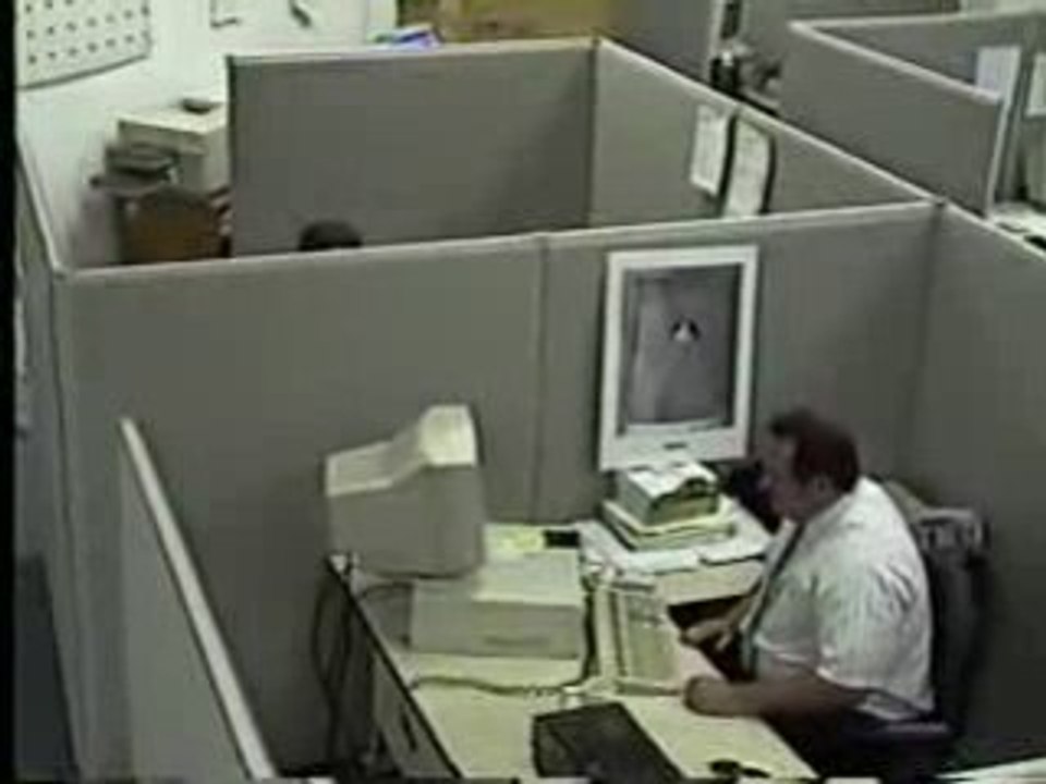 Angry Man Computer Smash- too Funny