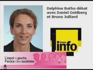 Delphine Batho débat avec D. Goldberg et B. Julliard