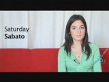 Italian Translations - How To Say Stadurday