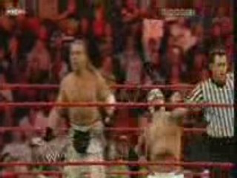 WWE Monday Night Raw 11/17/08 HBK Rey vs Miz & Morrison 1/2